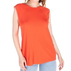 Alexander Wang Poppy Red Sleeveless Blouse Sz XS
